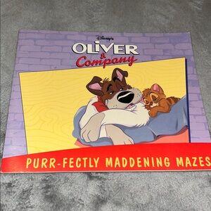 Disney’s Oilver And Company Purr-Fectly Maddening Mazes, Paperback, 1996